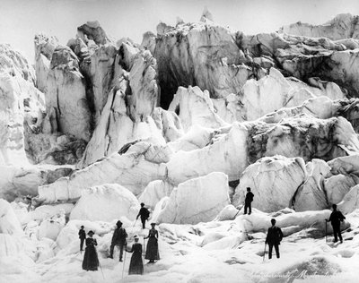 Climbers on the Morteratsch Glacier by European Photographer